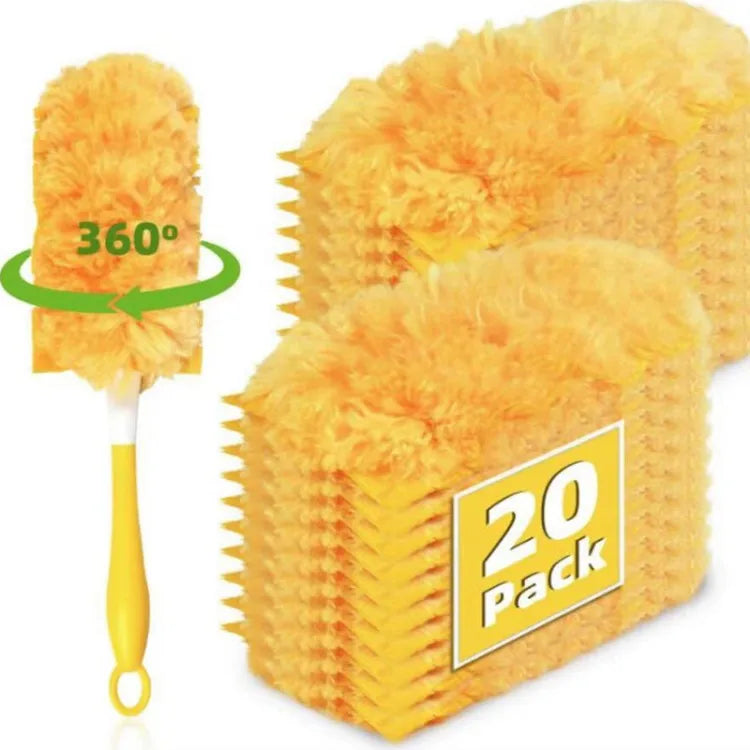 360° Rotating Electrostatic Duster – Replaceable Household Dusting Tool with 10 Refills