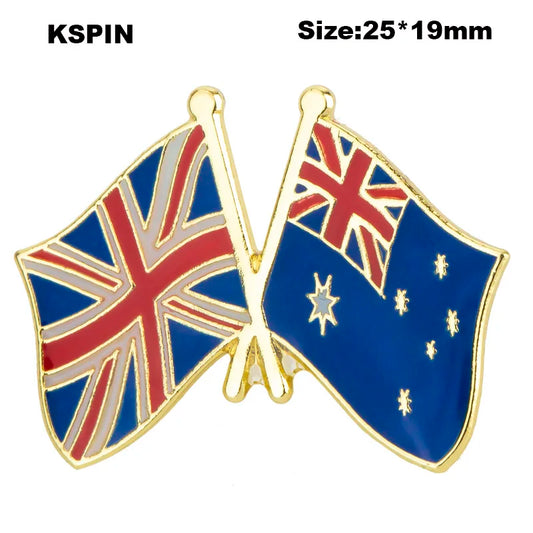 UK, Germany & Russia Flag Lapel Pins – International Travel Flag Badge Collection | Friendship & Country Flags