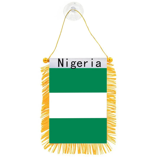 Car Window Decoration Stain Bunting Pennant Nigeria Flags