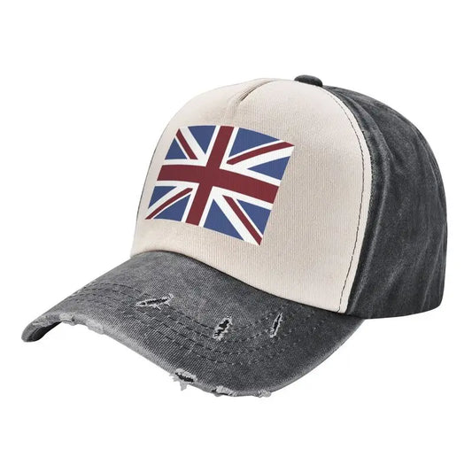 Union Jack Baseball Cap – Unisex Adjustable Vintage Snapback Hat