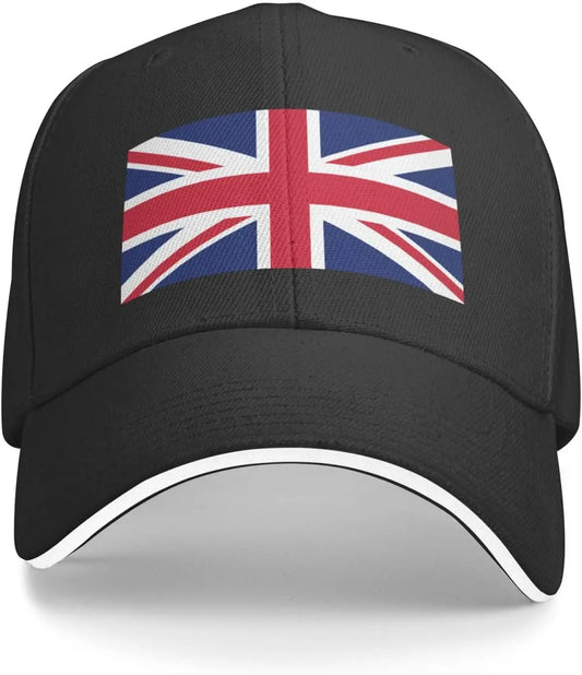 UK Flag Snapback Cap – Funny Adjustable Baseball Hat for Men