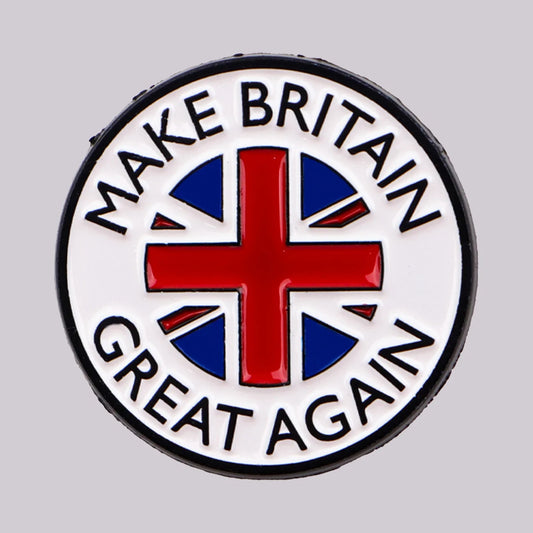 Make Britain Great Again Enamel Pin – Patriotic Lapel Badge | Fashion Brooch for Clothing, Bags & Accessories