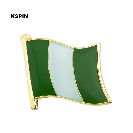 Nigeria Flag Badge Pin Lapel Pin