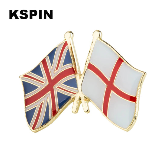 England Flag Lapel Pin – Patriotic Badge Brooch for Clothing, Bags & Accessories