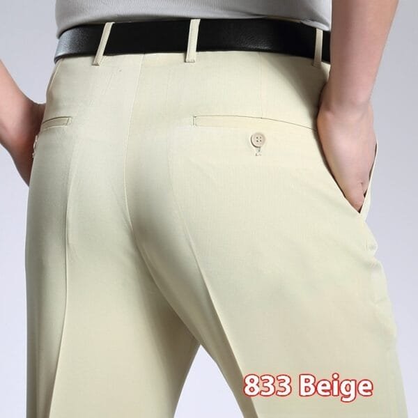 Men's Suit Pants High Waist Loose Business Formal Wear - Image 3