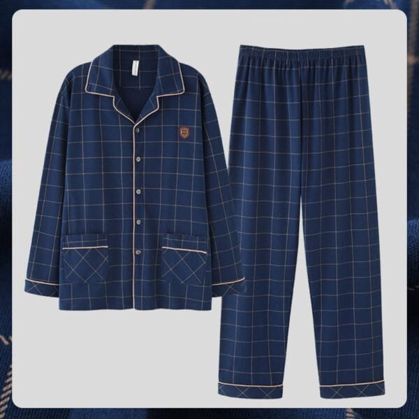 Antarctic Men Pyjamas Men Spring And Winter Long Sleeves - Image 4