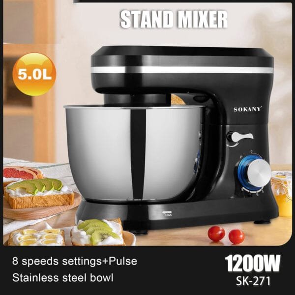 Chef's Cream Blender Stand Mixer Egg Beater - Image 6
