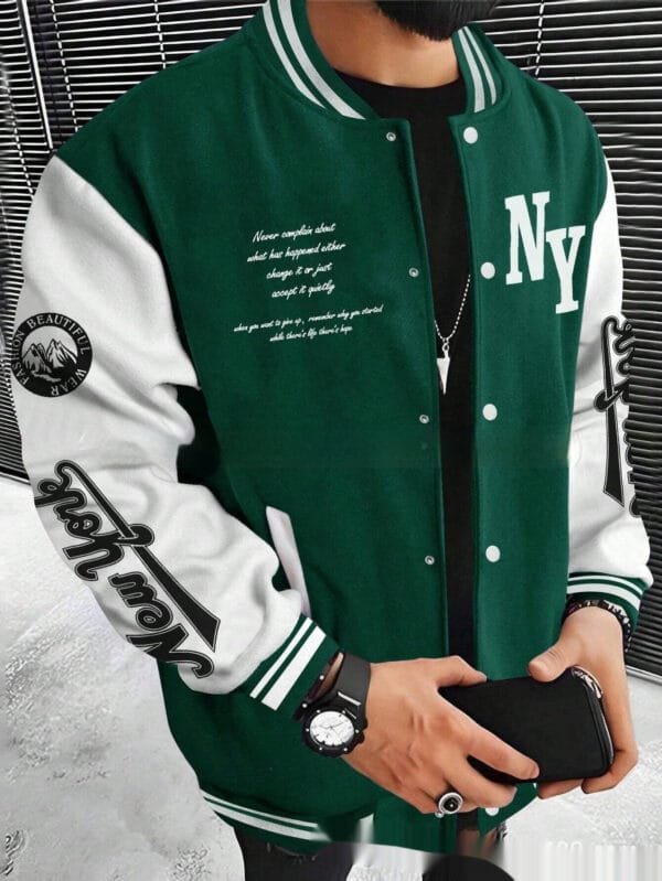 Men's Cardigan Baseball Uniform Jacket Coat - Image 6