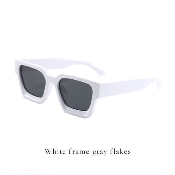 Classic Thick Square Frame Sunglasses Men's Driving UV Protection - Image 6
