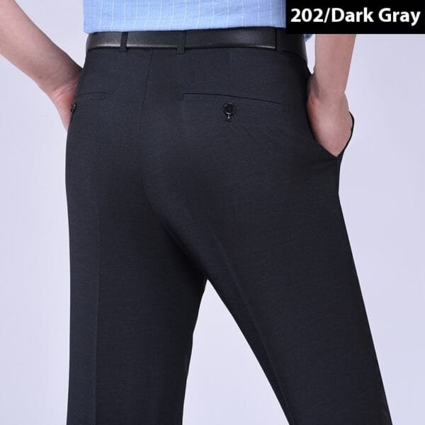 Men's Suit Pants High Waist Loose Business Formal Wear - Image 7