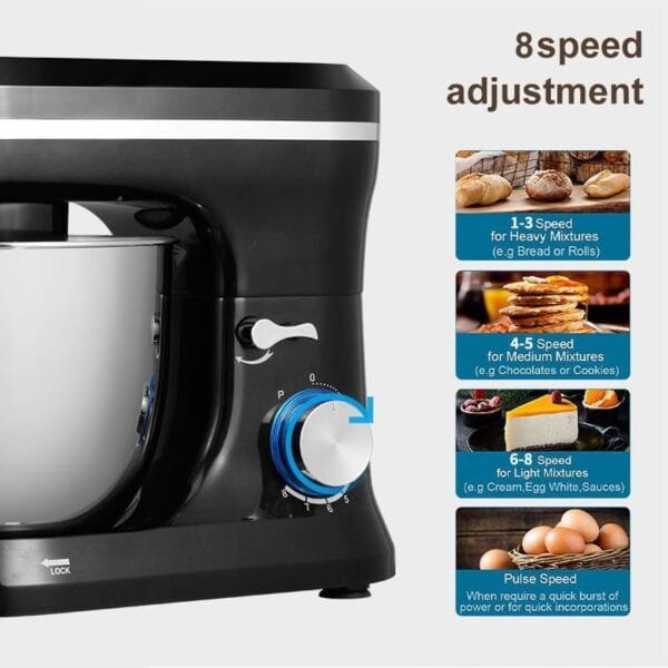 Chef's Cream Blender Stand Mixer Egg Beater - Image 8