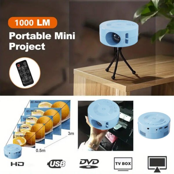 Portable Mobile Phone Wired Same Screen Projector - Image 6