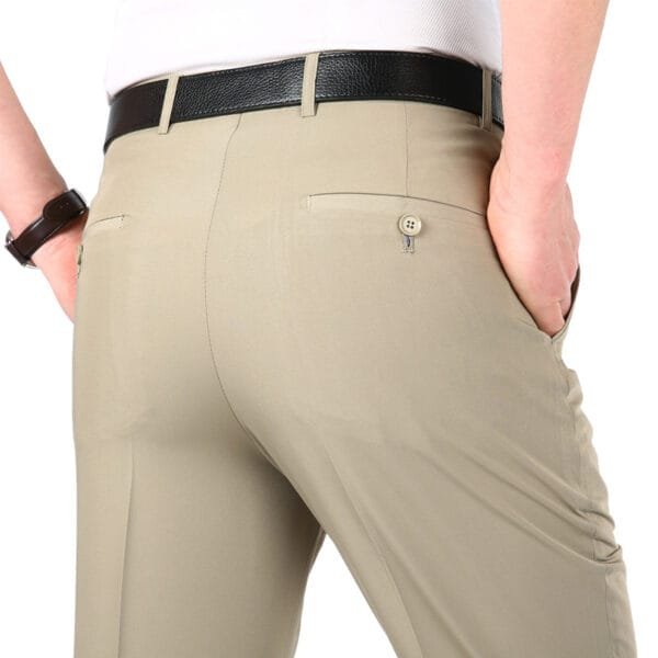 Men's Suit Pants High Waist Loose Business Formal Wear - Image 8
