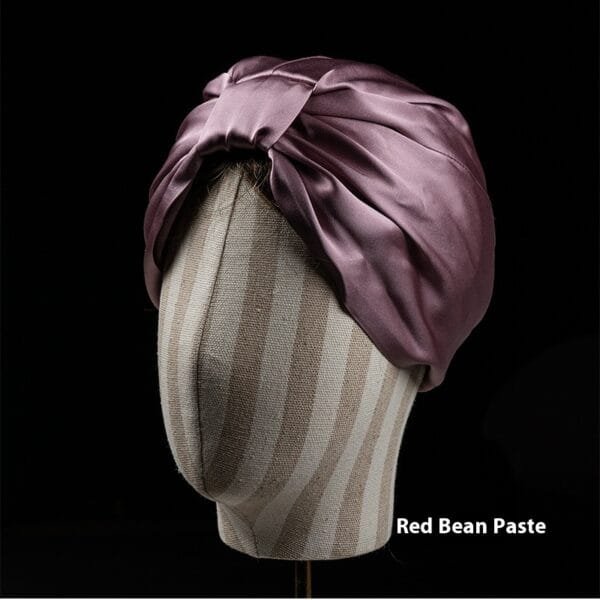 Heavy Silk Silk Nightcap Double Layer Square Knot Confinement Cap - Image 7