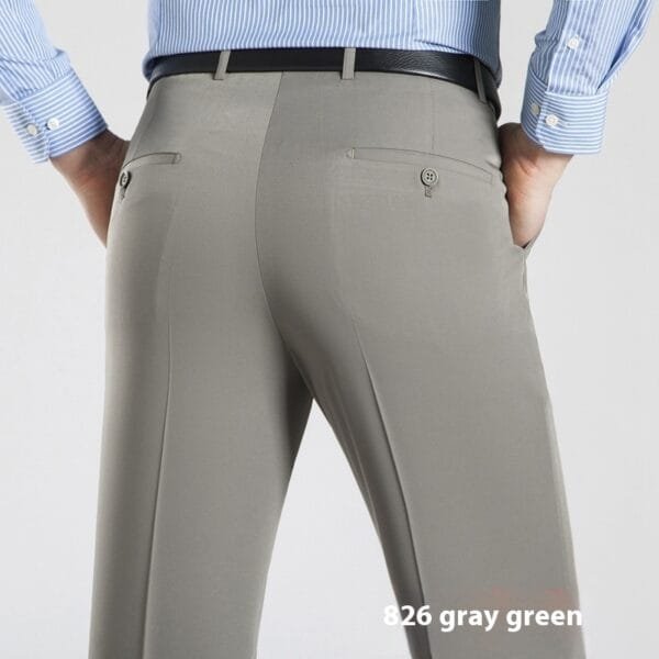 Men's Suit Pants High Waist Loose Business Formal Wear - Image 2