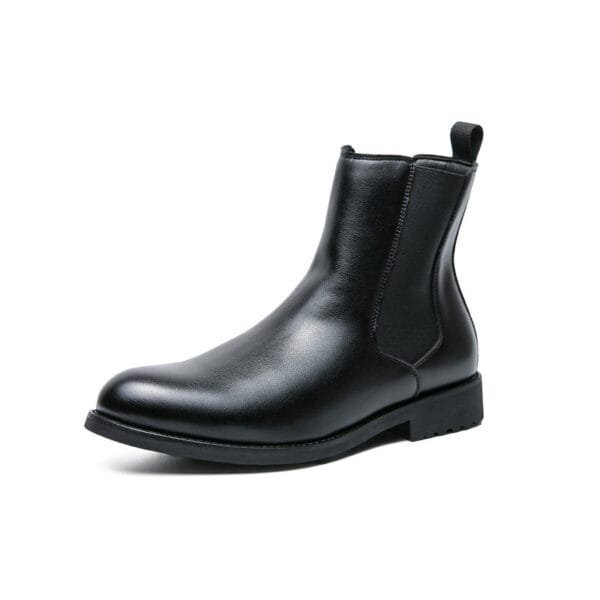 Men's Korean-style Trendy High Top Leather Shoes - Image 4