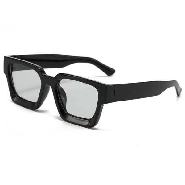 Classic Thick Square Frame Sunglasses Men's Driving UV Protection - Image 10