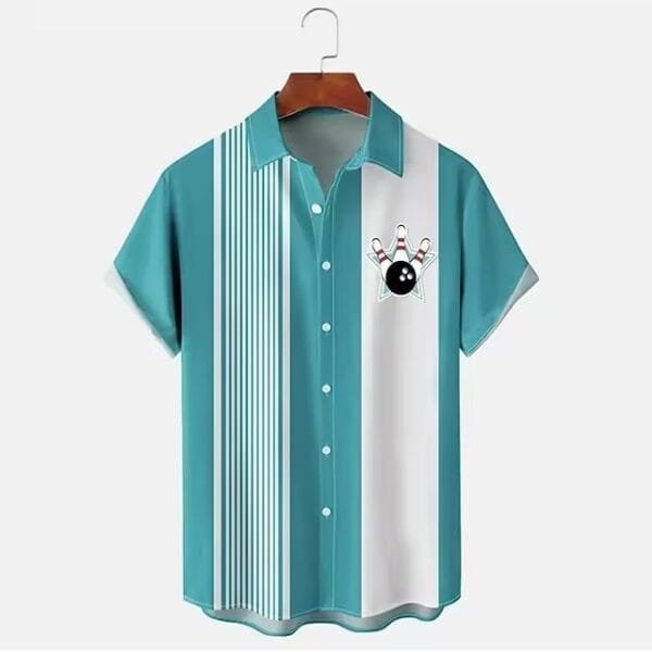 Men's Shirt Bowling 3d Digital Printing - Image 4