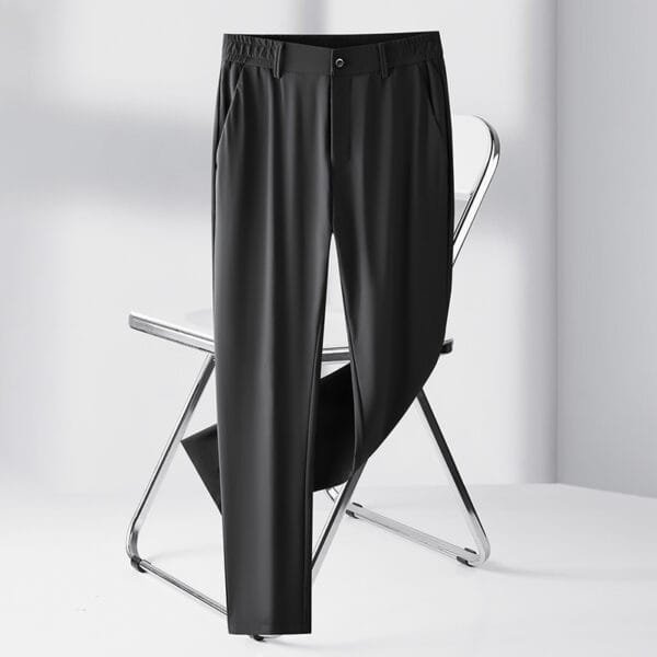 High-elastic Ice Silk Wear High-end Anti-wrinkle Breathable Casual Pants - Image 7