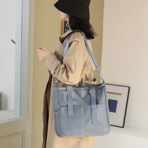 Oxford Cloth Shoulder Bag Large Capacity Casual Tote Bag - Image 6