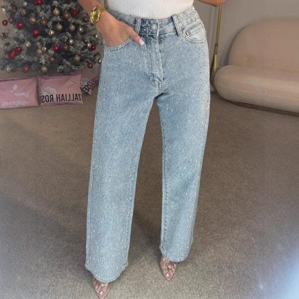 Women's High-end High Waist Straight Personalized Hot Girl High Street Trousers - Image 5