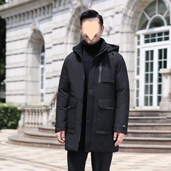 Men's Thick Mid-length Down Cotton-padded Jacket - Image 7