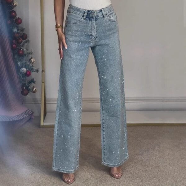 Women's High-end High Waist Straight Personalized Hot Girl High Street Trousers - Image 4