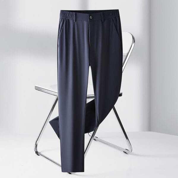 High-elastic Ice Silk Wear High-end Anti-wrinkle Breathable Casual Pants - Image 5