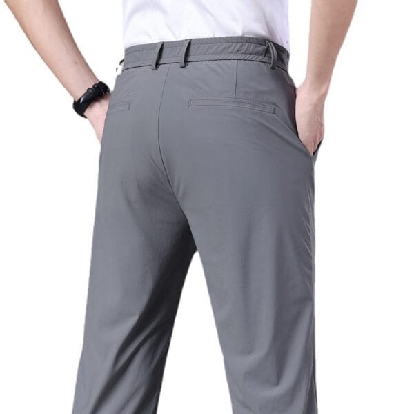 High-elastic Ice Silk Wear High-end Anti-wrinkle Breathable Casual Pants - Image 4