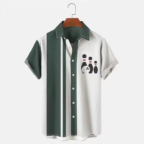 Men's Shirt Bowling 3d Digital Printing - Image 5