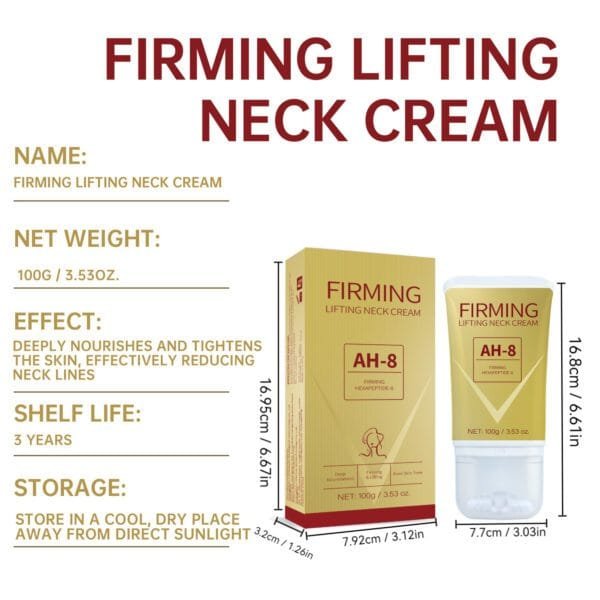 Neck Firming Roller Cream Lifts Dilutes Neck Lines Deeply Nourishes Easily Absorbed Massages And Soothes Neck Skin Care - Image 5