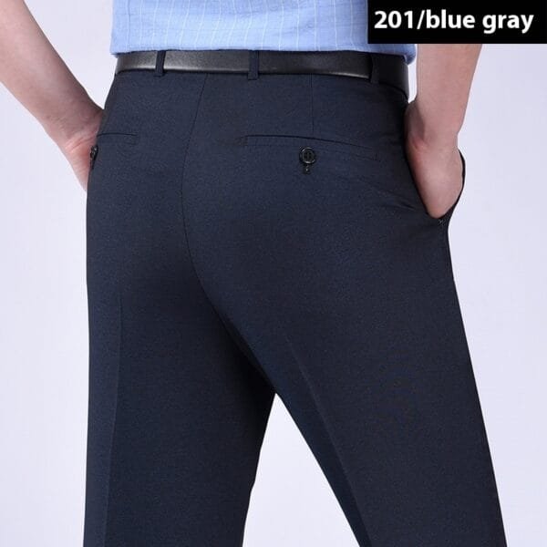Men's Suit Pants High Waist Loose Business Formal Wear - Image 5
