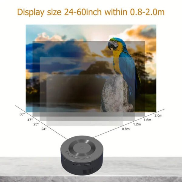 Portable Mobile Phone Wired Same Screen Projector - Image 2