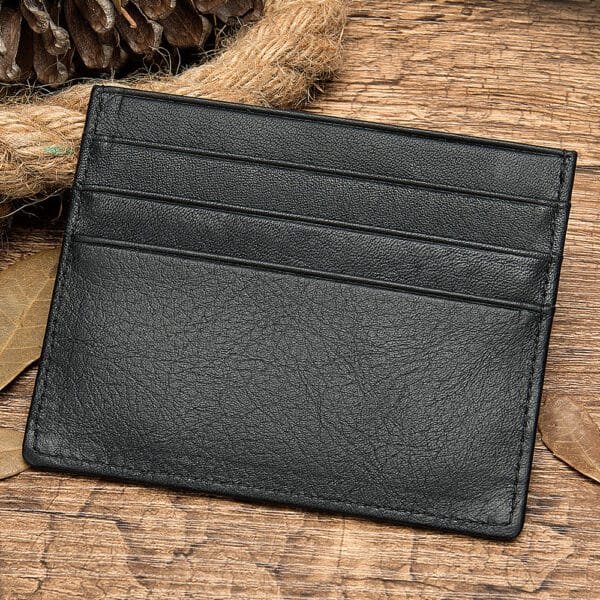 First Layer Cowhide Card Holder Fashion Simple Card Holder - Image 3