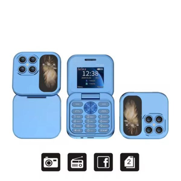 Folding Screen Dual Card Dual Standby 2G Mobile Phone - Image 7