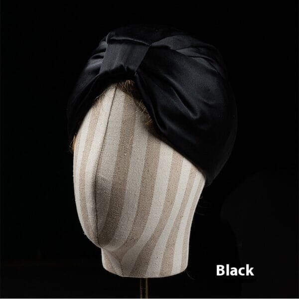 Heavy Silk Silk Nightcap Double Layer Square Knot Confinement Cap - Image 4