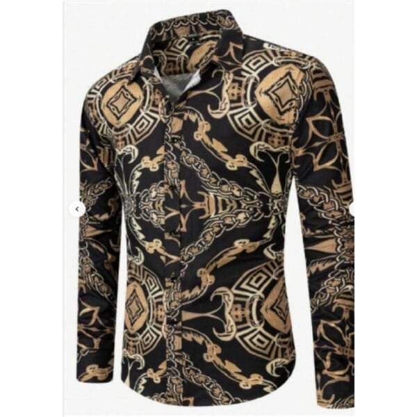 European And American Men's Long-sleeved Shirt Casual Printing - Image 9