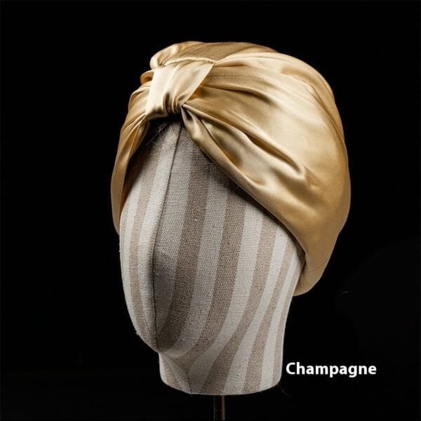 Heavy Silk Silk Nightcap Double Layer Square Knot Confinement Cap - Image 9