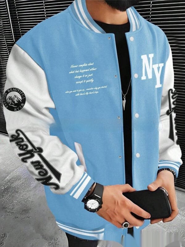 Men's Cardigan Baseball Uniform Jacket Coat - Image 7