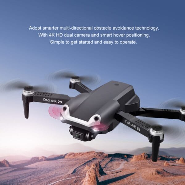 UAV Folding Four Axis 4K High Definition Dual Camera Aerial Model - Image 10
